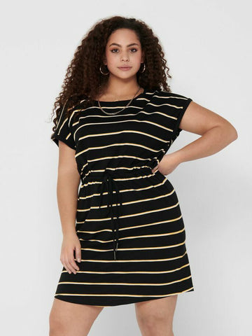 CarApril Knee Dress Stripe-Pluspige