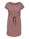 CarApril Knee Dress Stripe-Pluspige