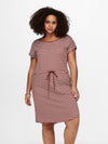 CarApril Knee Dress Stripe-Pluspige