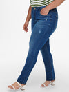 Jeans med sliddetaljer fra Carmakoma-Pluspige