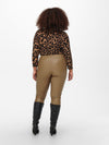 CarHanna Faux Leather Leggings-Pluspige