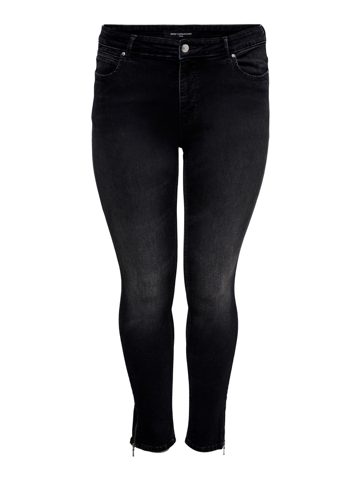 Ankeljeans i slim-fit fra Carmakoma-Pluspige