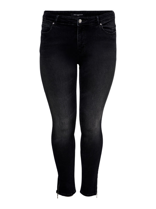 Ankeljeans i slim-fit fra Carmakoma-Pluspige