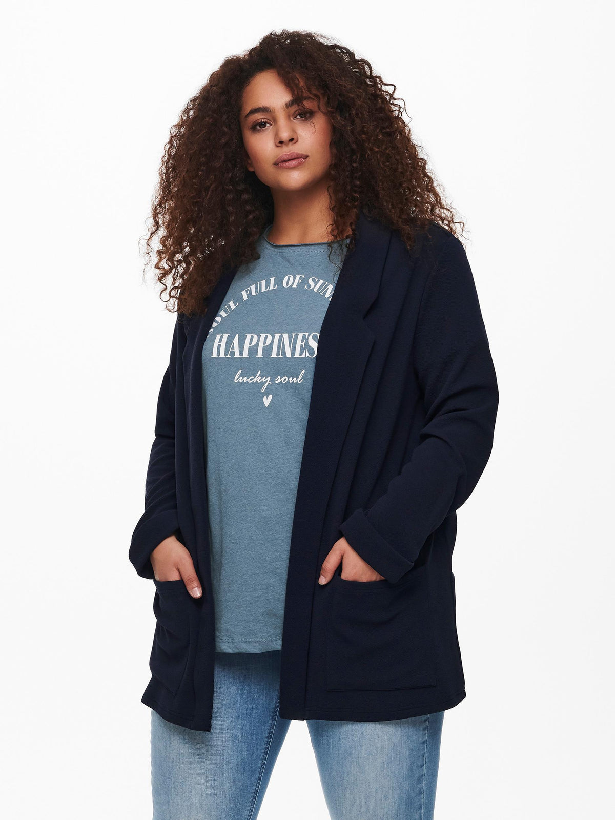 Fin blazer fra Carmakoma-Pluspige