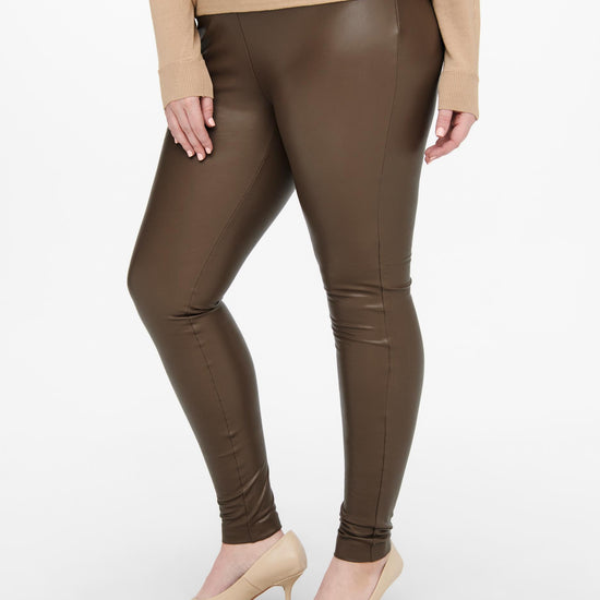CarHanna Faux Leather Leggings-Pluspige
