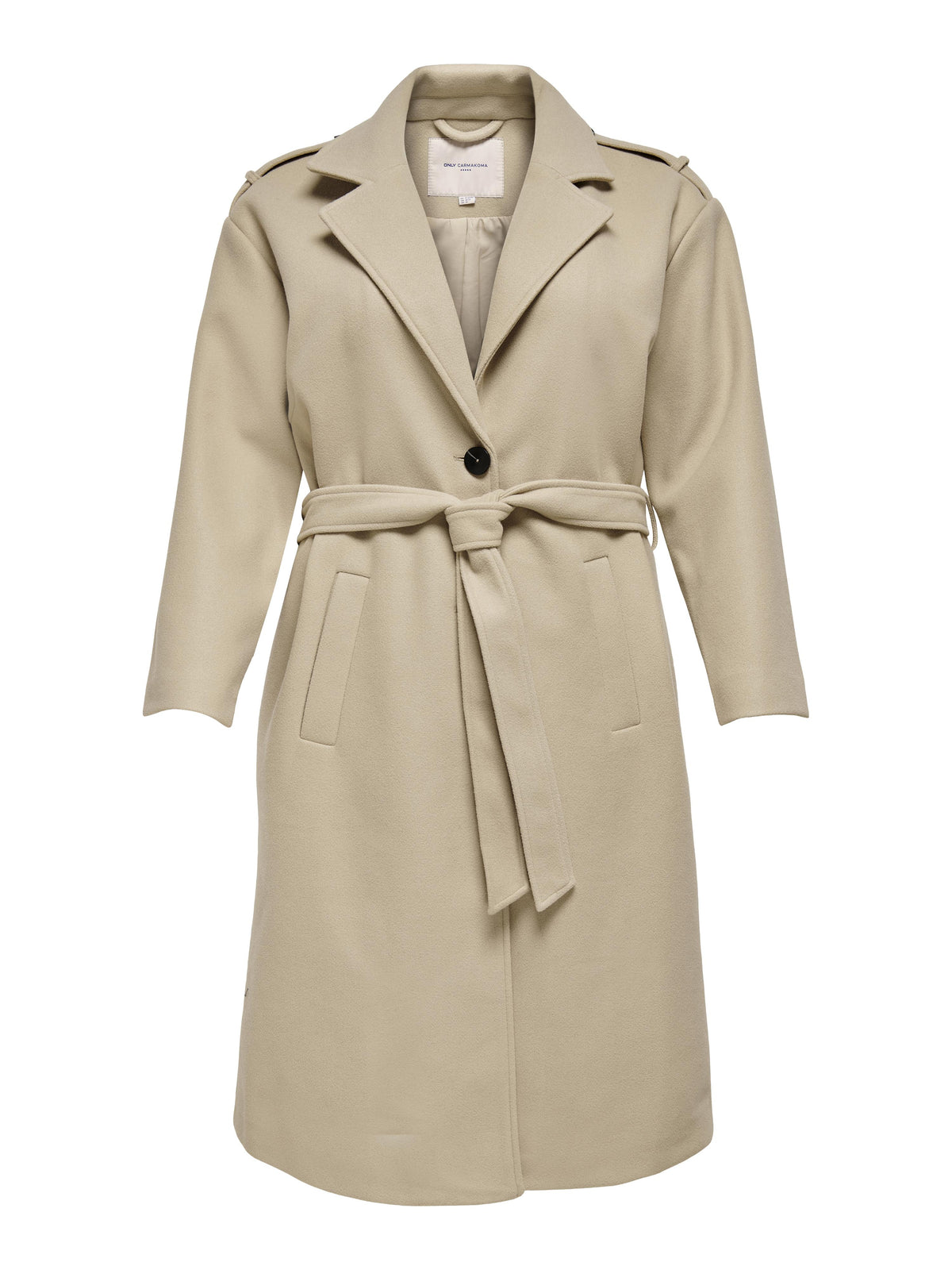 Lang trenchcoat fra Carmakoma-Pluspige