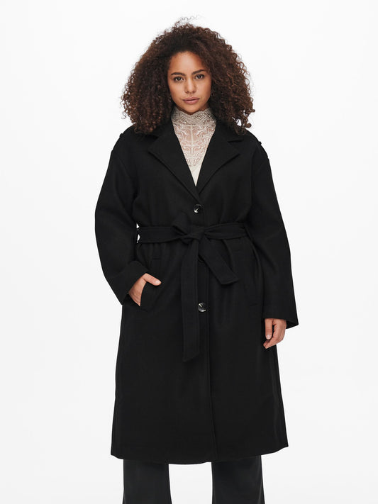 Lang trenchcoat fra Carmakoma-Pluspige