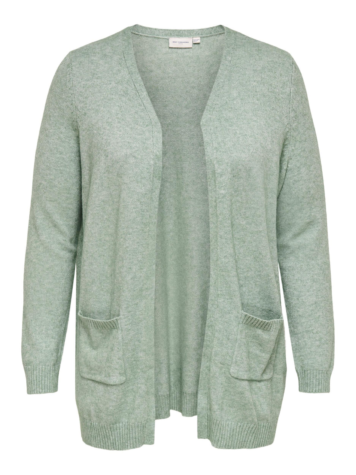 Blød cardigan med lommer fra Carmakoma-Pluspige