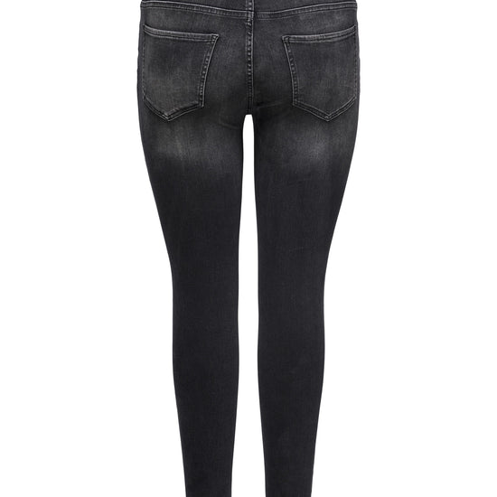 Forvaskede jeans med høj talje fra Carmakoma-Pluspige