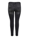 Forvaskede jeans med høj talje fra Carmakoma-Pluspige