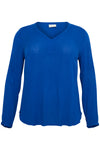 Bluse i crepe-viscose fra Kaffe Curve-Pluspige
