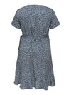 CarLivia Wrap Knee Dress-Pluspige