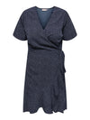 CarLivia Wrap Knee Dress-Pluspige