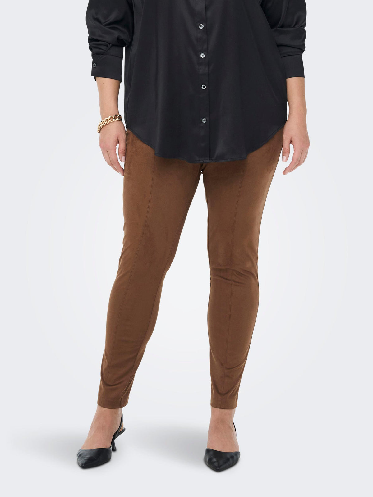 CarJennie Faux Suede Leggings-Pluspige