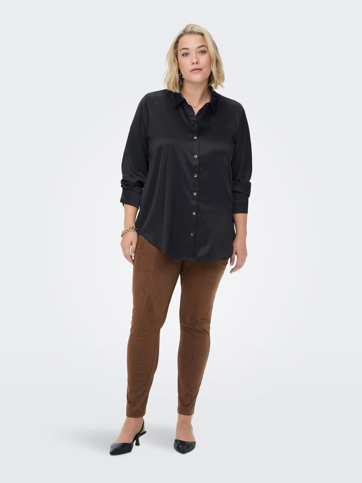 CarJennie Faux Suede Leggings-Pluspige