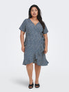 CarLivia Wrap Knee Dress-Pluspige